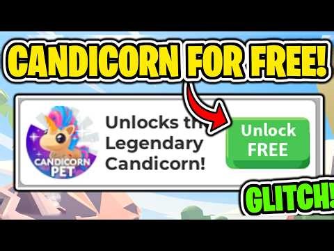HOW TO GET LEGENDARY CANDICORN PET IN ADOPT ME FOR FREE!