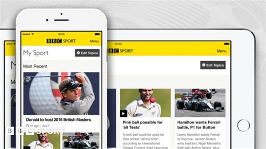 My Sport: All your interests in one place on the BBC Sport app
