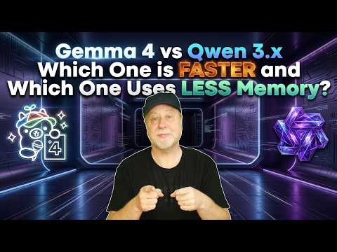 Gemma 4 vs Qwen 3.5/3.6 - Which One is Faster, Which One Uses Less Memory?
