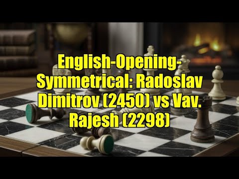 English-Opening-Symmetrical: Radoslav Dimitrov (2450) vs Vav. Rajesh (2298)