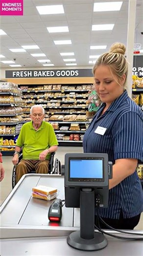 Kindness ❤️ Young Man Helps Elderly in Bakery #kindness #bakery #shorts