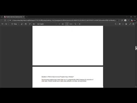 👉 “Node.js Interview Questions Explained | Backend Developer Presentation”