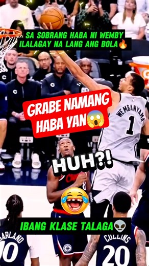 Parang nanunungkit lang ng mangga si Wemby😂💨💦 #shorts #shortsfeed #basketballshorts #viral