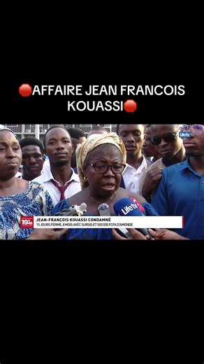 🛑AFFAIRE JEAN FRANCOIS KOUASSI🛑 Le tribunal de première instance du Plateau a été pris d’assaut par une foule nombreuse, composée de jeunes, d’amis et de proches venus de plusieurs communes d’Abidjan pour assister au procès de Jean-François Kouassi. Affaire qui a suscité de vives réactions ces dernières semaines. À l’issue des débats, le tribunal a rendu son verdict et condamné le prévenu. Reportage : Francis Koffi/ Spencer Ilanga. TNT N•6 | Canal N•6 & 335. #lifeinfo #lifetv