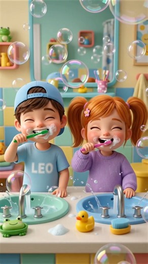 Brush Your Teeth Song! 🪥✨ Morning Routine Song for Kids | Nursery Rhymes #shorts #kidstoothbrush