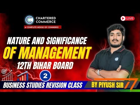 Principles of Management – Chapter 2 | Class 12 BST | Day 5 | Piyush Sir | Chartered Commerce