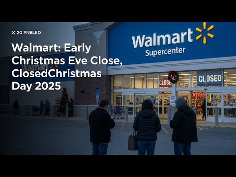 Walmart Confirms Early Christmas Eve Closure, Closed Christmas Day 2025