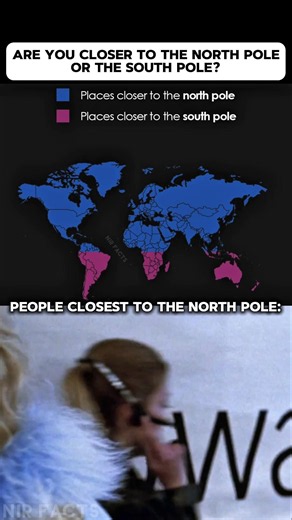 Are You Closer to the North Pole or South Pole? 🤯🌏⁉️ #shorts #geography #countries
