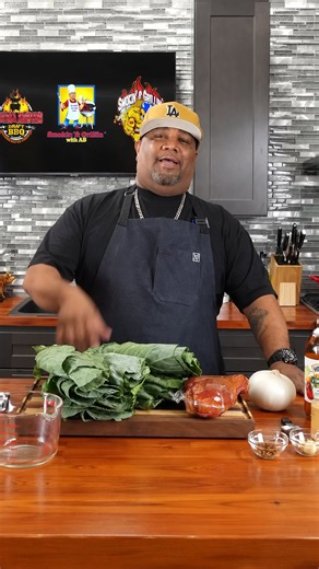 Collard greens with smoked turkey