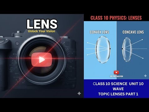 Class:10 Science Unit:10 Wave (Lens Part 1)#lens #convexlens #concavelens