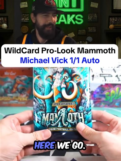 WildCard Mammoth Michael Vick 1/1 Auto #fyp #sportscards