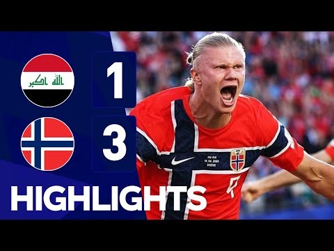 STOR OG FANTASTISK SEIER !! 1-4 Iraq vs Norway Highlights Goals World Cup 2026 Haaland & Østigård