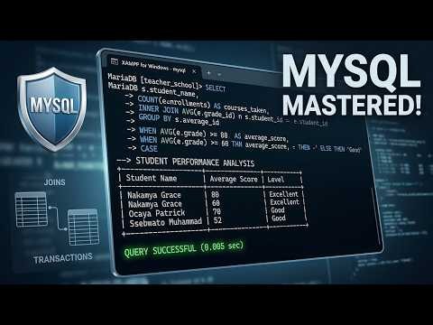 MySQL Full Course: Learn Joins, Queries & Transactions | XAMPP Shell Live Class