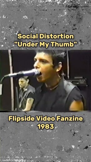 Social Distortion - "Under My Thumb" live (1983) #socialdistortion #mikeness #80spunk #punkrock