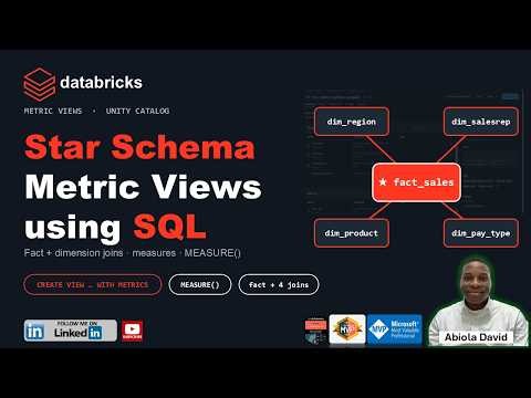 Create Star Schema Metric Views using SQL