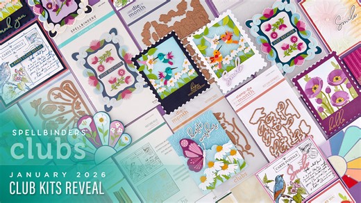 Join Kim and Josie in the Spellbinders studio as they unveil the exciting January Club Kits! Explore 8 unique clubs, including dies, stamps, embossing folders, stencils, betterpress plates, and more—each designed to mix and match for endless crafting possibilities! Plus, see this month's 3 exclusive items in the All Clubs Crate Membership. Want the most bang for your buck? Join the All Clubs Crate, which offers all 8 club kits plus 3 exclusive monthly items item at an unbeatable price! The new C