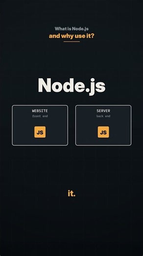 What Is Node.js and Why Use It? | Node.js Tutorial for Beginners #shorts