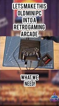 #techretro Old Tech. New Life. 🎮 | Mini PC Arcade Build #techretro #retrogaming