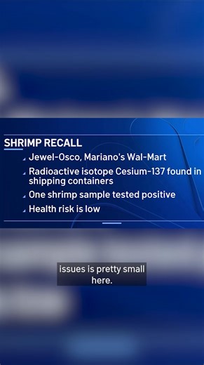 Bags of frozen shrimp sold at Jewel-Osco grocery stores in Illinois are being recalled, with the Federal Drug Administration saying the shrimp may have been "packaged, prepared or held under insanitary conditions" and could potentially be radioactive. ⁠ ⁠ #recall #shrimp NOTE: A previous version of this video included footage of brands that were not involved in the recall. We apologize for the error. | NBC Chicago