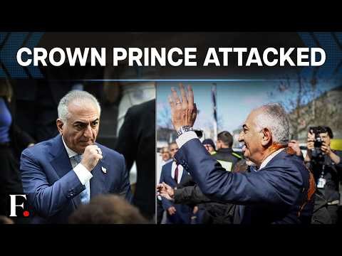 Iran’s Exiled Crown Prince Splashed With Red Liquid In Berlin | FP Video