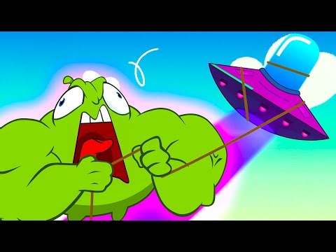 Alien Ship Takedown!🛸 | Om Nom Compilation | Home Learning for Kids 🖍️