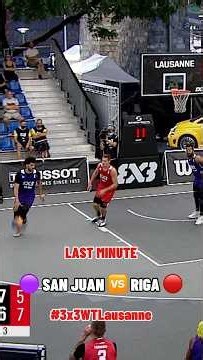 An ALL-TIME CLASSIC from #3x3WTLausanne ‘22 between 🇵🇷 San Juan and Riga 🇱🇻! 🍿 #3x3WT