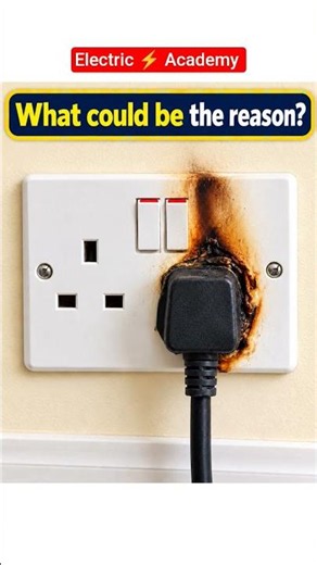 Why Did This Electrical Socket Burn? 🔥 | Find the Real Reason! #electrical