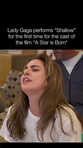 Lady Gaga stunned the cast ofA Star Is Born when she performed "Shallow" for the first time