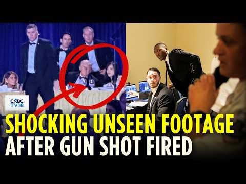 DRAMATIC VISUALS: Trump Rushed OUT From White House Correspondents Dinner | Trump CCTV Visuals |N18G