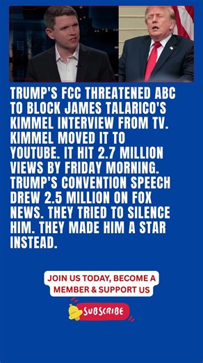 FCC Blocked Talarico's Kimmel Interview From TV. It Hit 2.7M YouTube Views Anyway.