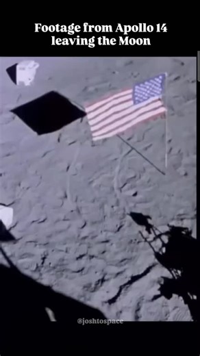 Josh Universe - Science & Space on Instagram: "Footage from NASA Apollo 14 leaving the Moon. #space #NASA"