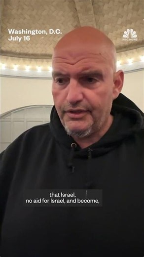 Sen. John Fetterman says he will leave the Democratic Party if it 'officially' becomes 'anti-Israel'