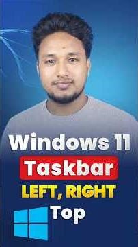 Move Your Taskbar to the TOP, LEFT or RIGHT in Windows 11 EASILY