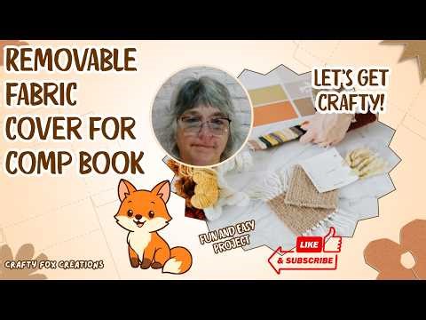 Let's Sew a Removable Fabric Cover for a Composition Book