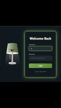 Build a Cute Lamp Login | HTML, CSS & Bootstrap #shorts