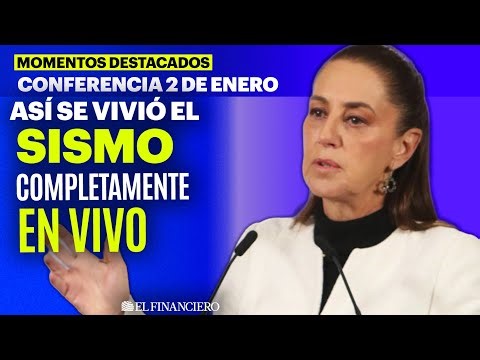Así se vivio el sismo de 6.5 grados durante la conferencia mañanera del 2 de enero