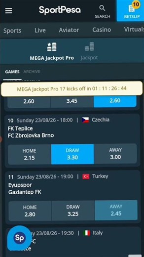 This Week Sportpesa Megajackpot Predictions #betresponsibly