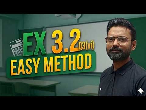 Class 10 Maths Ex 3.2 Q3 vi 🔥 | 90% Students Do This Wrong | Linear Equations