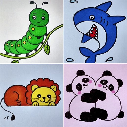 Adorable Animal Drawings Anyone Can Draw | Easy and Fun Tutorial for Beginners | Simple Drawings