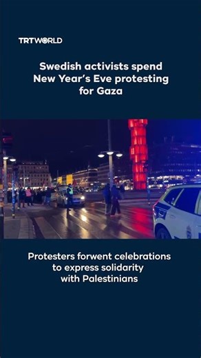 Activists spend New Year’s Eve protesting for Gaza