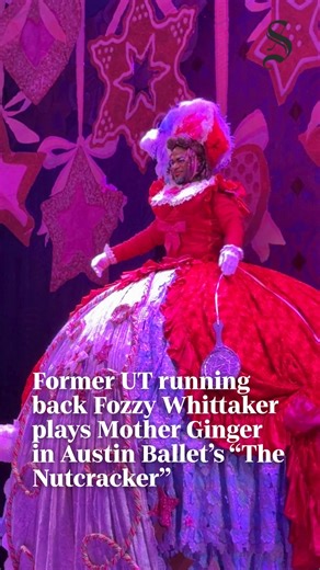 Austin audiences saw a familiar face in an unexpected role this weekend: Foswhitt "Fozzy" Whittaker, former NFL running back and current ESPN college football analyst, appeared as Mother Ginger in Ballet Austin’s 63rd annual production of "The Nutcracker." https://www.statesman.com/entertainment/article/austin-nutcracker-nfl-espn-fozzy-whittaker-21244395.php | Austin American-Statesman