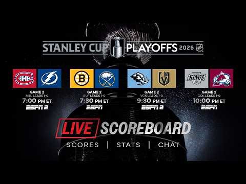 👉 LIVE Stanley Cup Playoffs Round 1 Scoreboard & Chat 4/21 🏒🔥