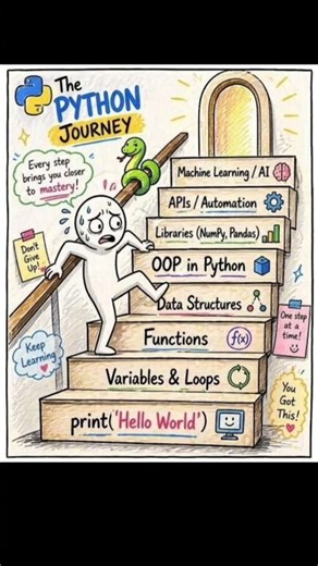 🐍 The Python Journey 🚀 | From Beginner to AI & Machine Learning Expert! 💻