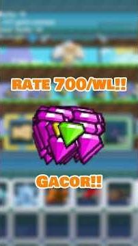 Recycle Item Ini Rate 700 Gems/WL!! GACOR CUYY! | Growtopia Profit 2026