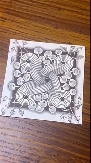 Calm Your Mind With Zentangle Pattern | Drawing Tutorial For Beginners #zentangle #doodle #art #zenart #trending #easyart | Easy Art