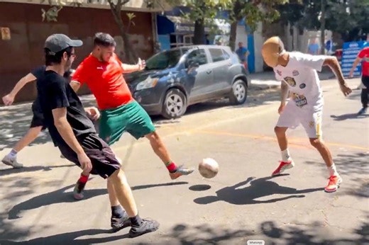 Ahead of the FIFA World Cup, pickup soccer games in Mexico's streets are all the rage