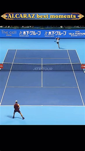 The Backhand Missile Only Alcaraz Could Hit 🚀 #alcaraz #tennisshots #tennis