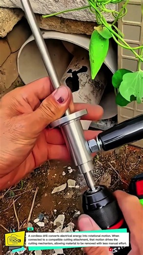 Drill-Powered Pipe Cutting Tool for Fast and Precise PVC Removal