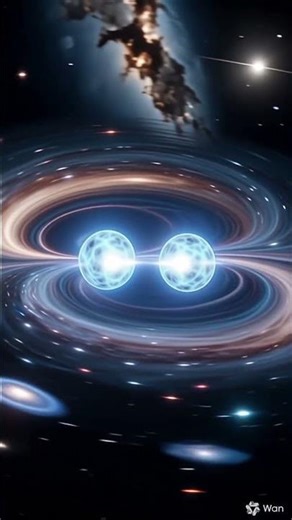 Distorsion temporelle d’un pulsar binaire | Binary Pulsar Time Distortion #shorts