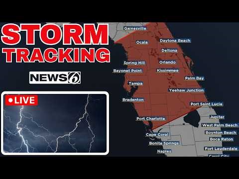 🔴LIVE STORM TRACKING | Strong Storms Moving Through Florida